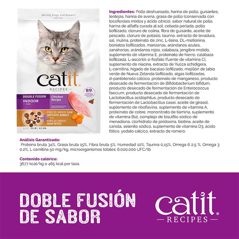 Catit Recipes Alimento para Gatos Indoor