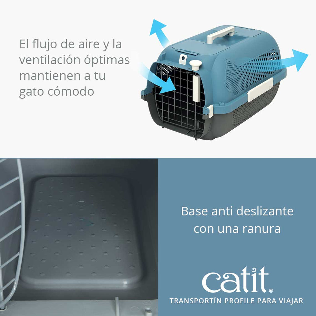 Jaula Transportadora para Gatos Catit - Turquesa / Medium