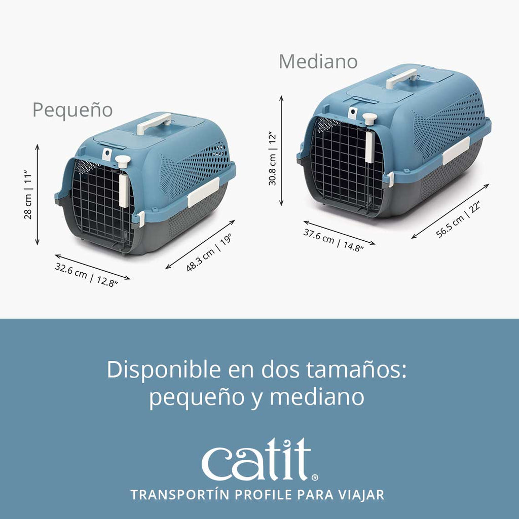 Jaula Transportadora para Gatos Catit - Azul Grisáceo / Medium