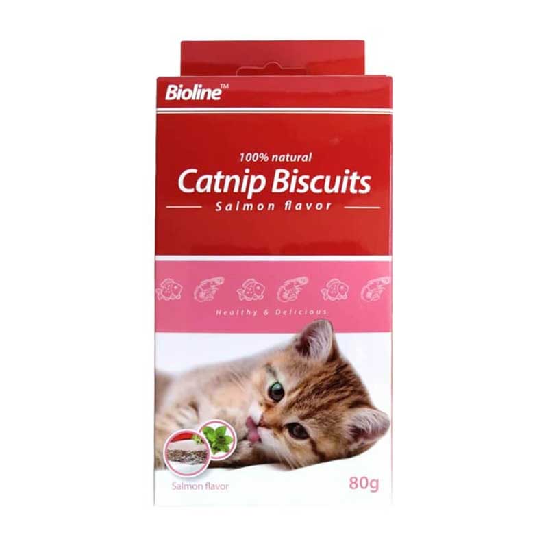 Galletas de Catnip y Salmón Bioline