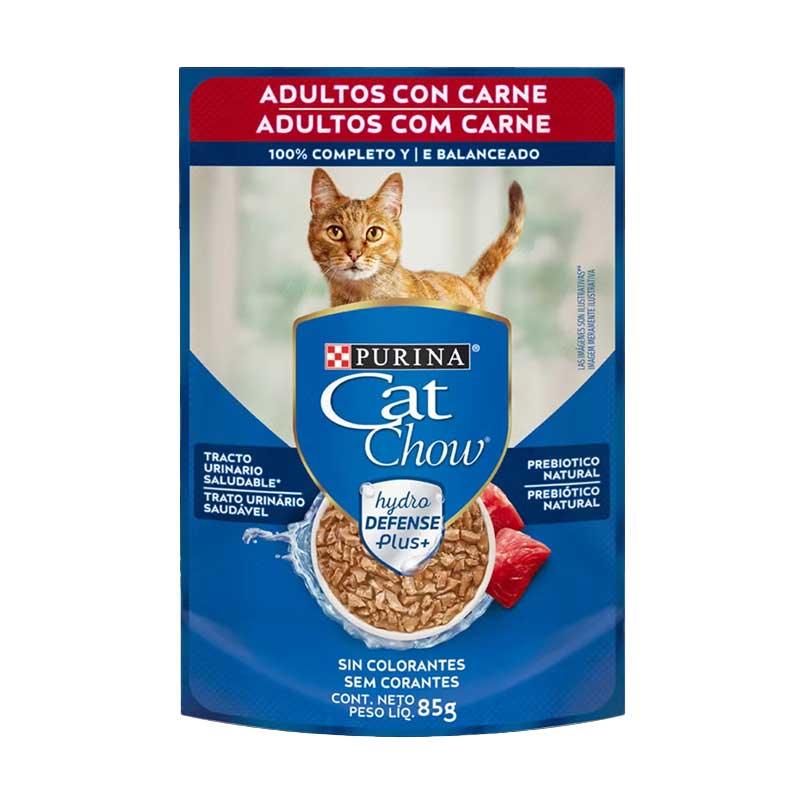 Cat Chow Pouch Carne para Gatos 85 g