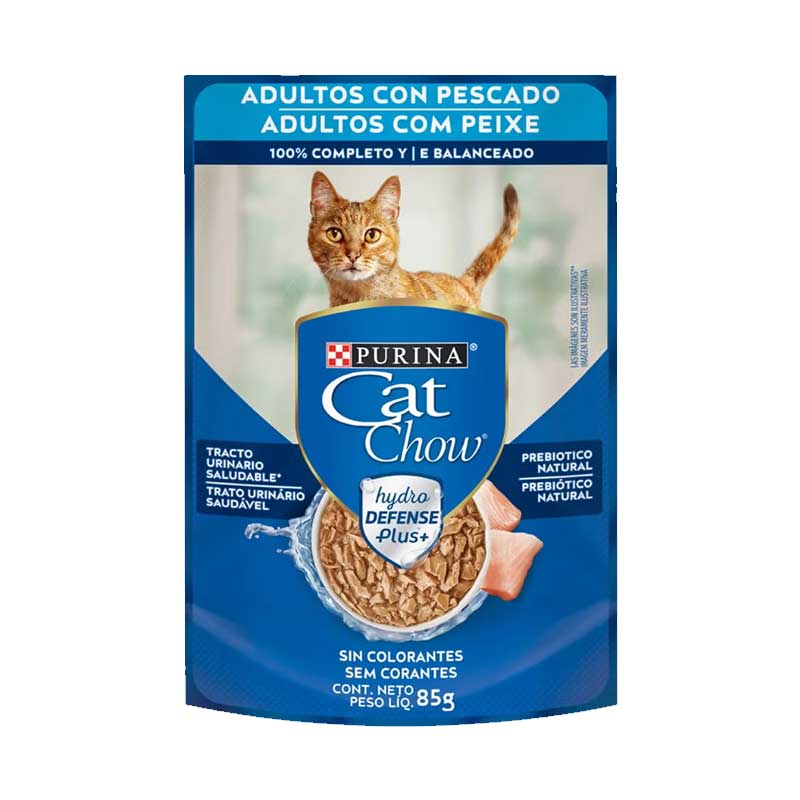 Cat Chow Pouch Pescado para Gatos 85 g