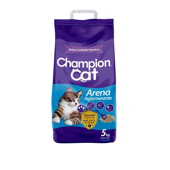 Champion Cat Arena Sanitaria Aglomerante 5 Kg