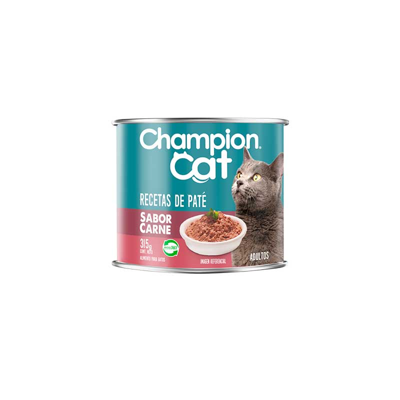 LATA CHAMPION CAT CARNE 315GR