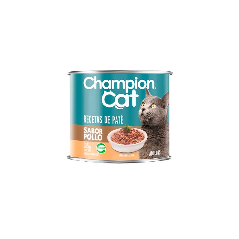 LATA CHAMPION CAT POLLO 315GR