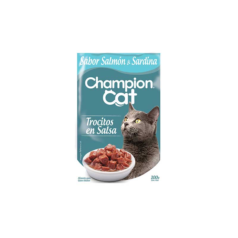 CHAMPION CAT SOBRE SALMÓN SARDINA 100GR