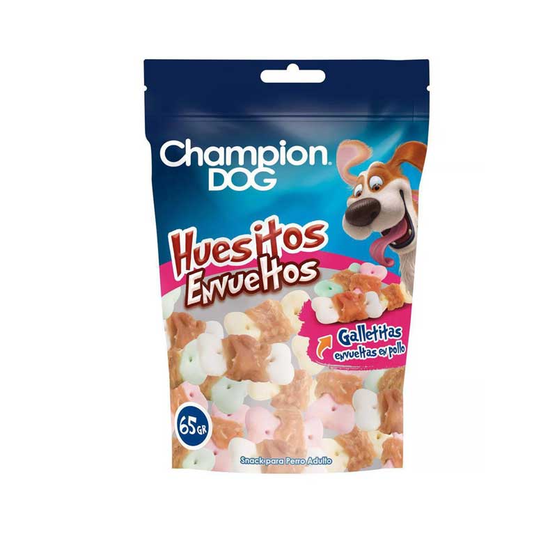 Champion Dog Snack Huesitos Envueltos 65 g