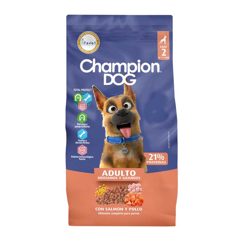 CHAMPION ADULTO MYG SALMÓN POLLO 3KG