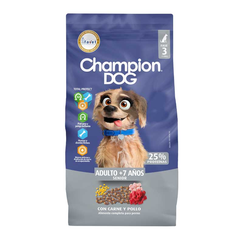 Champion Dog Senior Carne y Pollo - 8 Kg