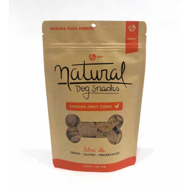 Snack Natural Jerky Coins de Pollo