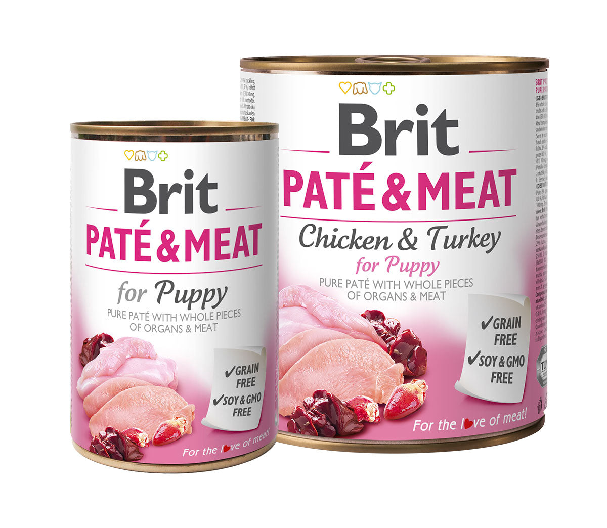 Brit Care Lata Paté & Meat de Pollo y Pavo para Cachorros
