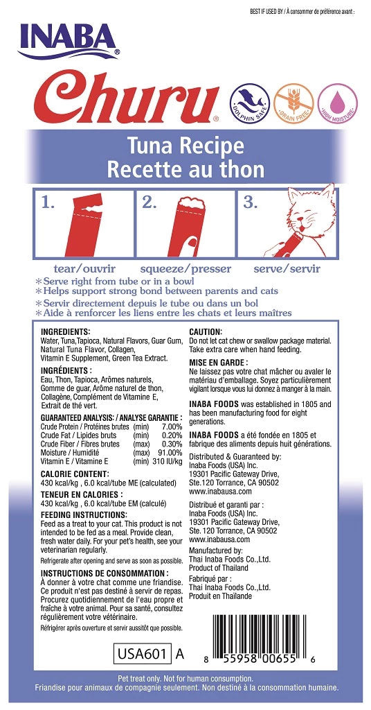 Snack Churu Atún para Gatos