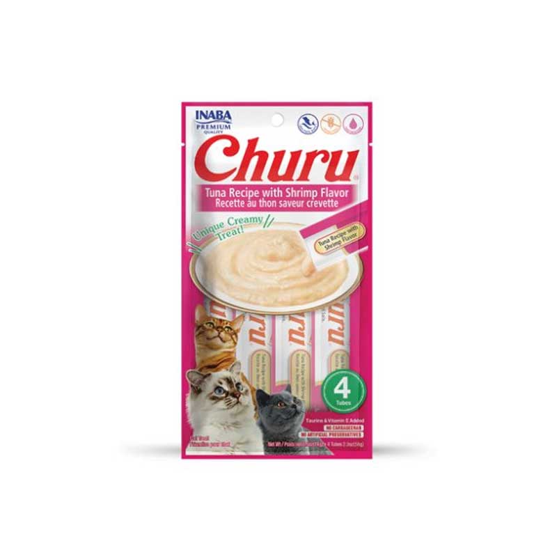 Snack Churu Atún y Camarón para Gatos 56 g