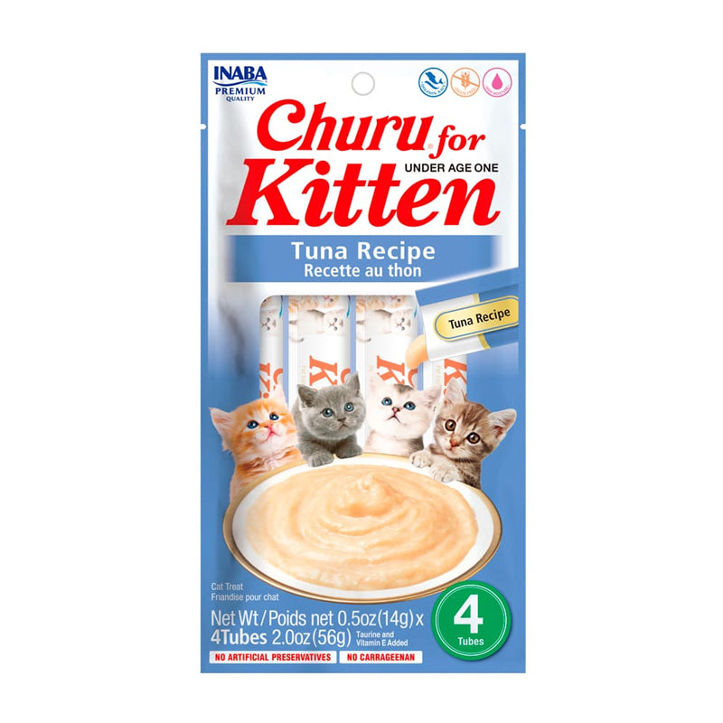 Churu Kitten Snack Atún para Gatitos 4 tubos (14 gr c/u)