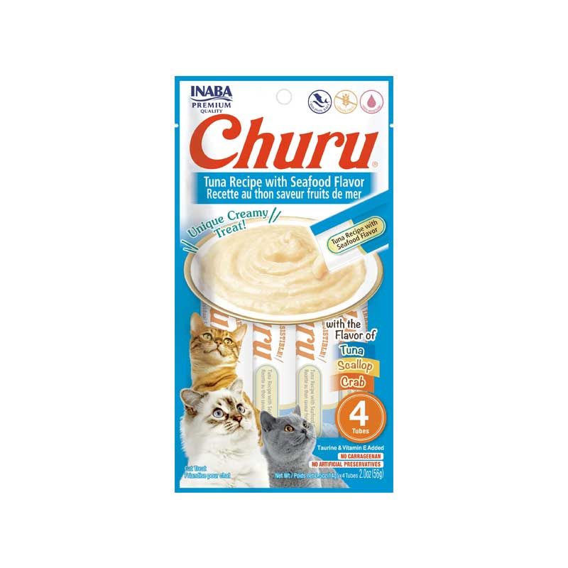 Snack Churu Atún y Mariscos para Gatos 56 g