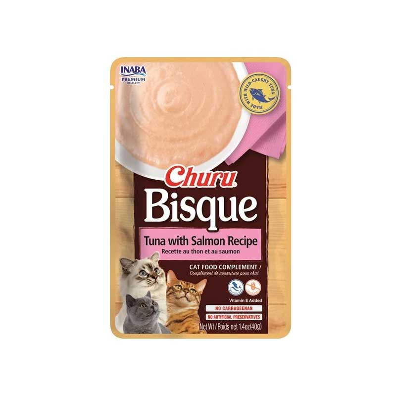 Churu Bisque Crema de Atún y Salmón 40 g