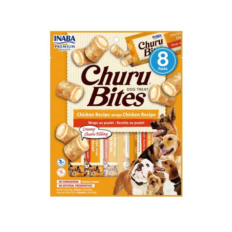 Churu Bites Pollo envuelto en Pollo para Perros