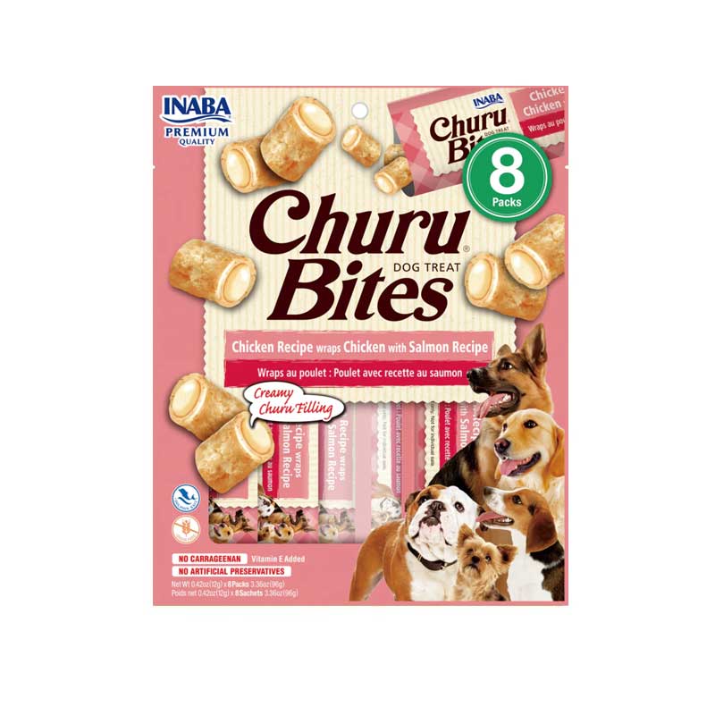 Churu Bites Pollo envuelto en Salmón para Perros