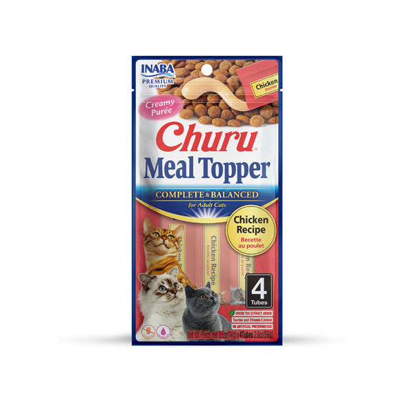 Churu Meal Topper Pollo para Gatos 4 tubos (14 gr c/u)