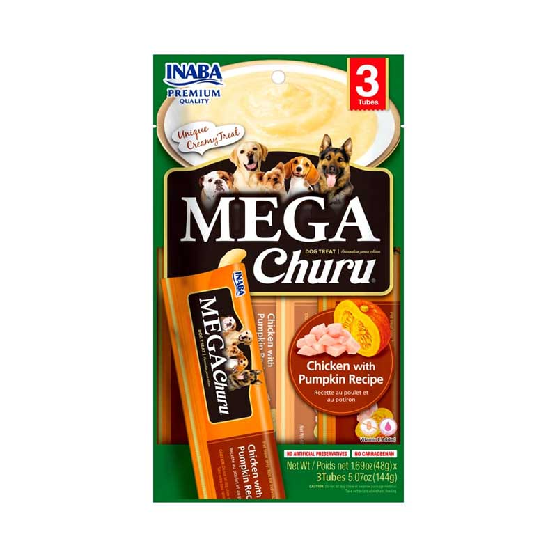 Snack Mega Churu Pollo y Calabaza para Perros 144 g