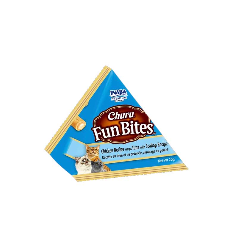 Churu Fun Bites Pollo, Atún y Ostión para Gatos 60 g