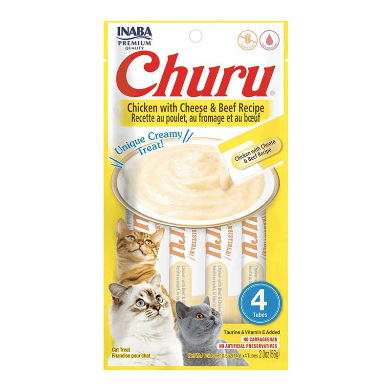 Churu Snack Pollo con Carne y Queso para Gatos 56 g