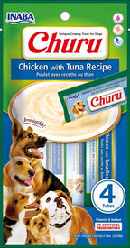 Snack Cremoso "CIAO Churu" de Pollo y Atún para Perros