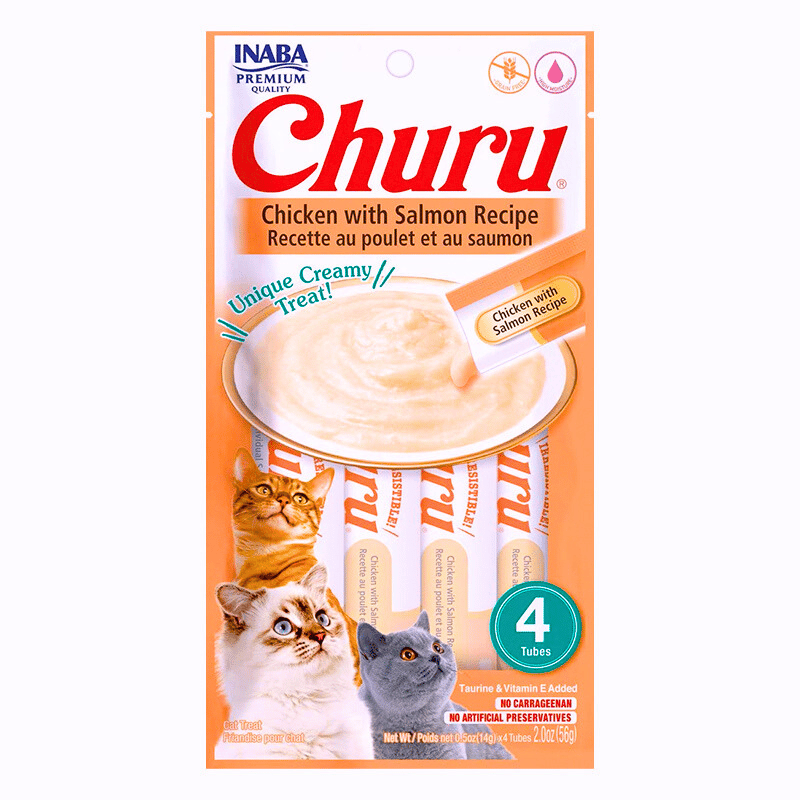 Churu Snack Pollo y Salmón para Gatos 56 g