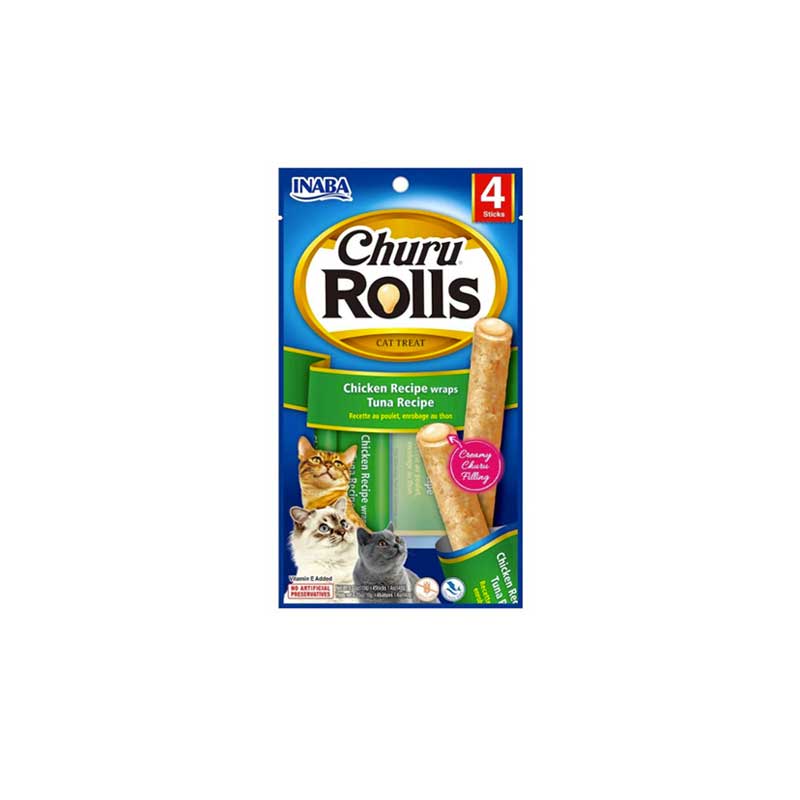 Churu Rolls Snack Atún para Gatos 4 palitos