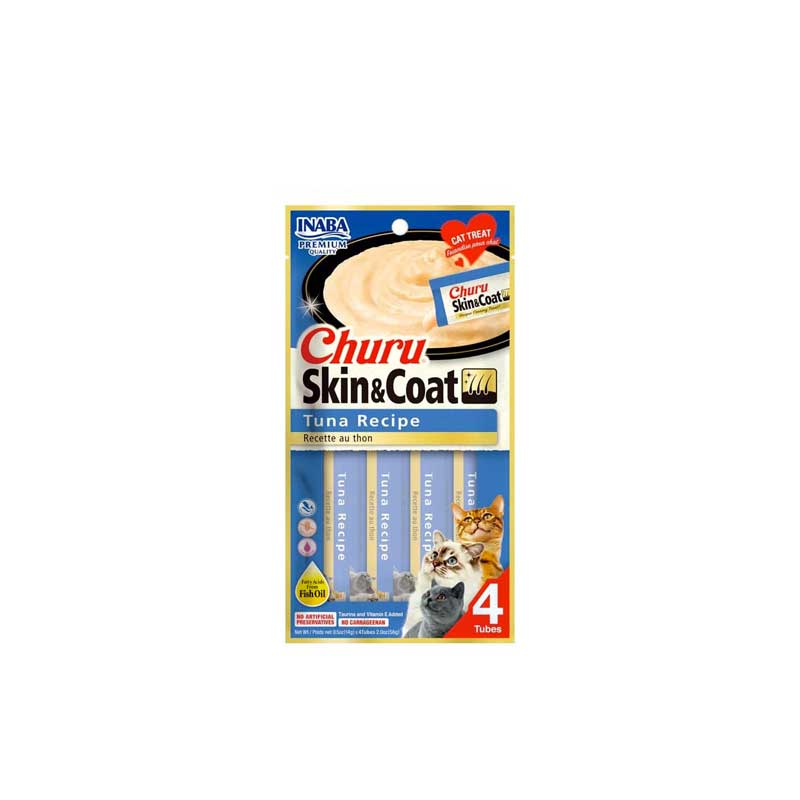 Churu Skin & Coat Atún para Gatos 4 tubos