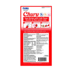 Empaque de Snack Churu Atún y Cangrejo para Gatos con 4 tubos de snack húmedo y cremoso, receta de atún sabor cangrejo.