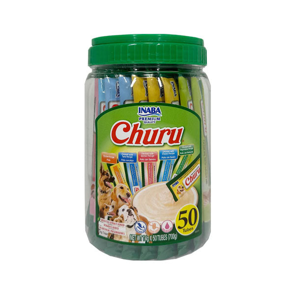 Snack Churu Variedades de Pollo para Perros 50 tubos (14 gr c/u)