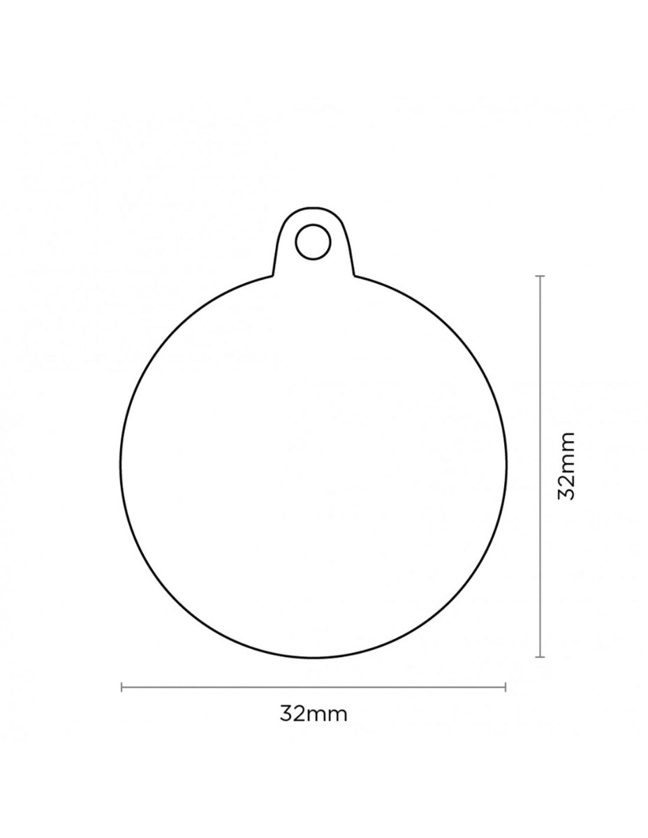 Placa Clásica Círculo "My Family" Huella Rosada