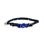 Coastal Round Fashion Collar para Gatos - Black Stars