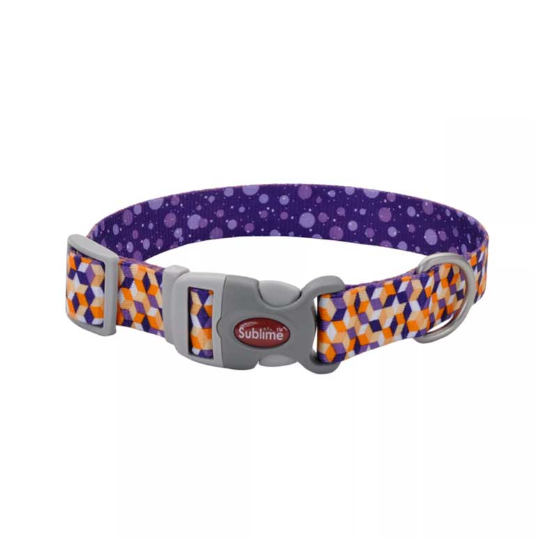 Coastal Sublime Collar Purple Cubes para Perros - S/M