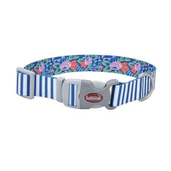 Coastal Sublime Collar Teal Stripe para Perros - S/M