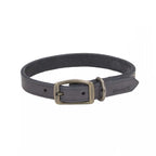 Collar de Cuero Gris Circle-T - 14''