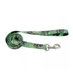 Coastal Lazer Brite Correa Lime Skulls para Perros - M
