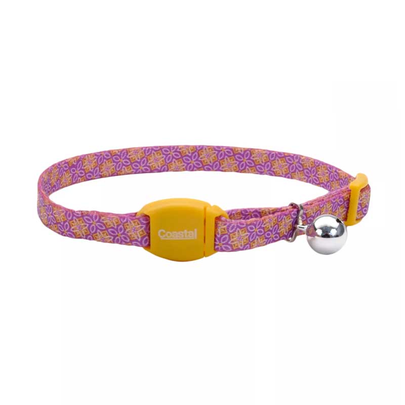 Coastal Magnetic Collar para Gatos - Purple Yellow