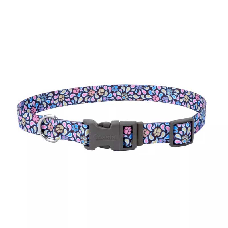 Coastal Style Collar Brown Paw para Perros - L
