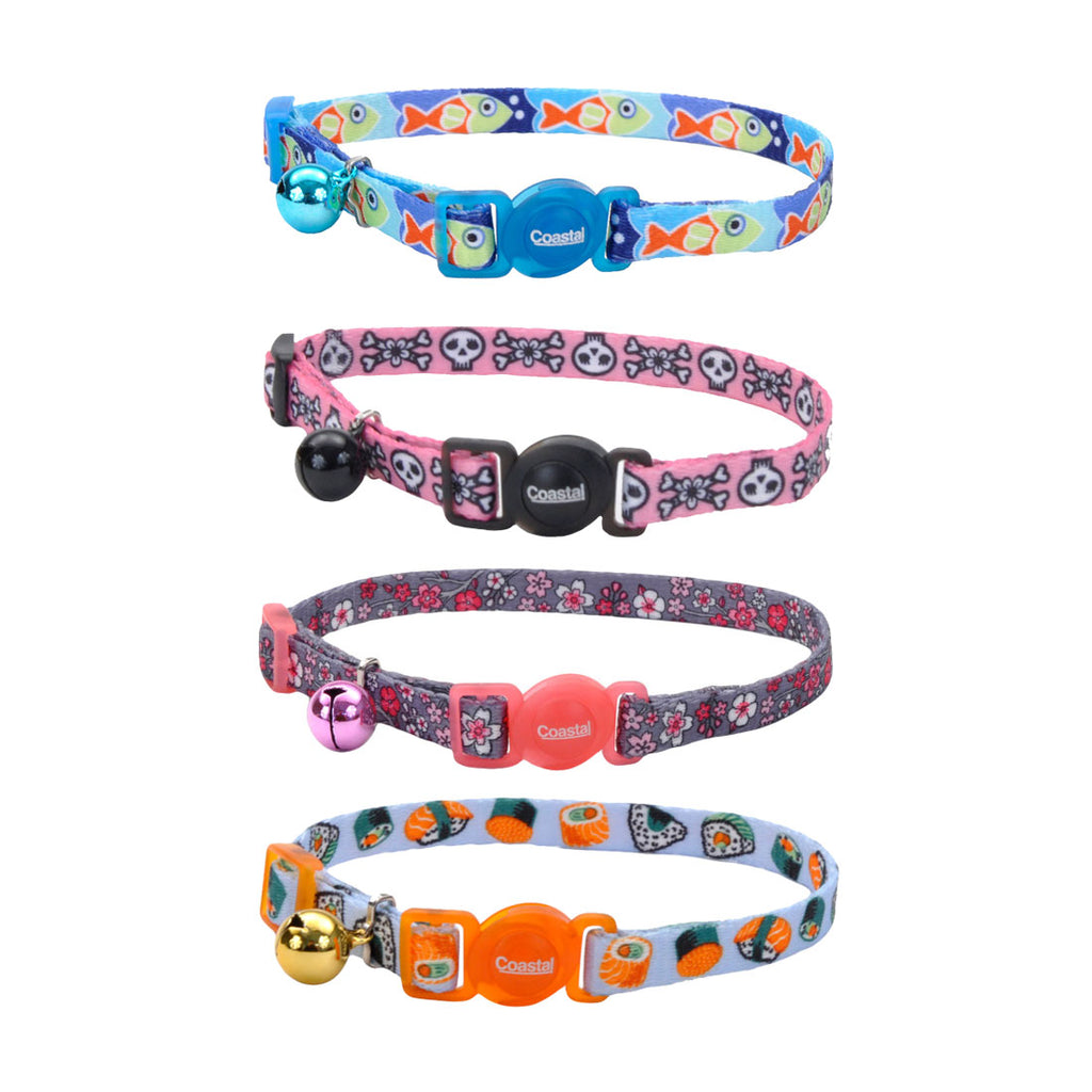 Coastal Fashion Collar para Gatos - Blue Sushi