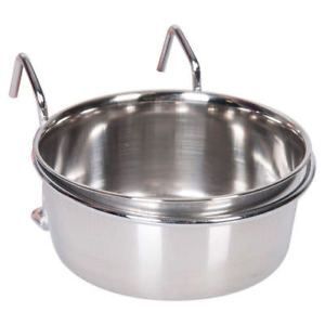 Comedero Acero Inoxidable con Ganchos - 150 ml