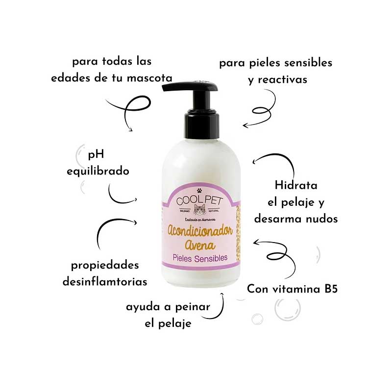 Cool Pet Acondicionador de Avena para Gatos 250 ml
