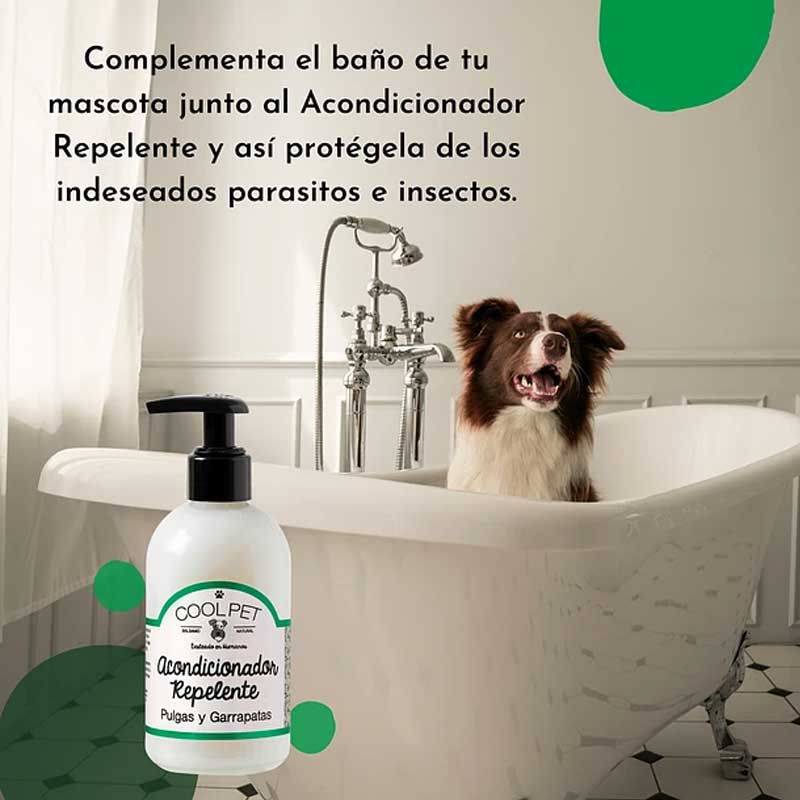 Cool Pet Acondicionador Repelente Pulgas y Garrapatas para Perros 250 ml