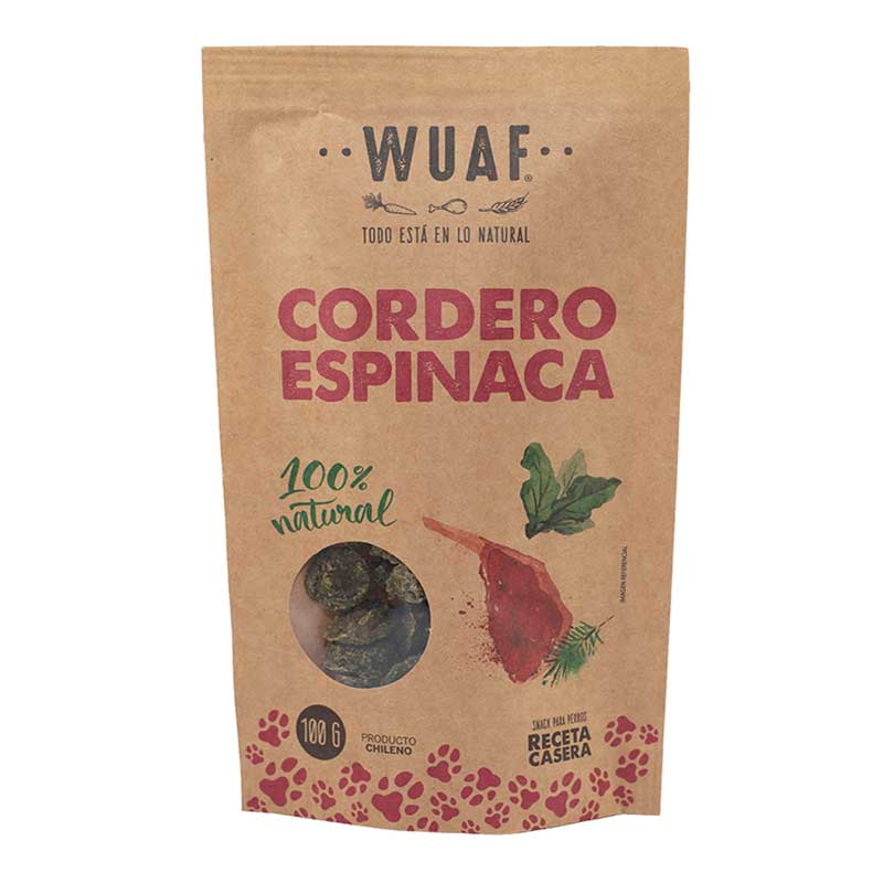 Galletas Wuaf Cordero Espinaca