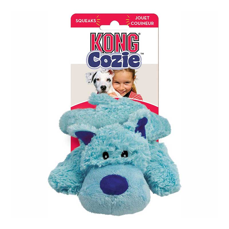 Peluche Cozie Kong Baily the Blue Dog - Medium
