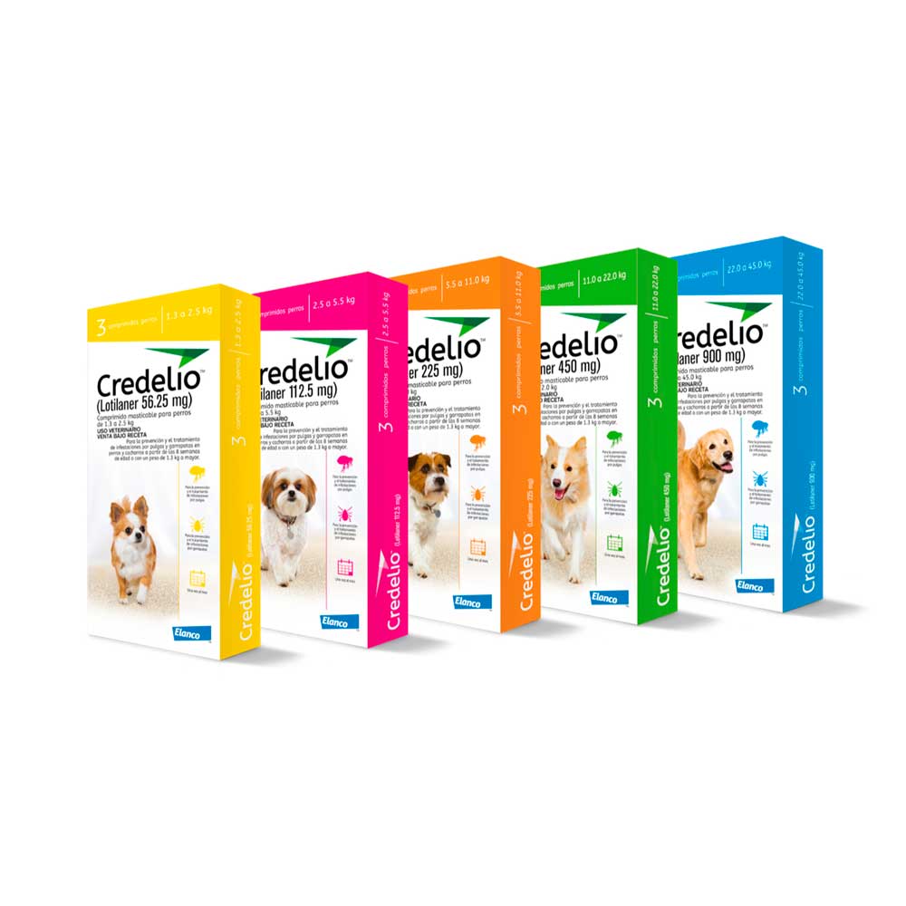 Credelio Antiparasitario Externo para Perros 3 Comprimidos - 1,3 a 2,5 Kg