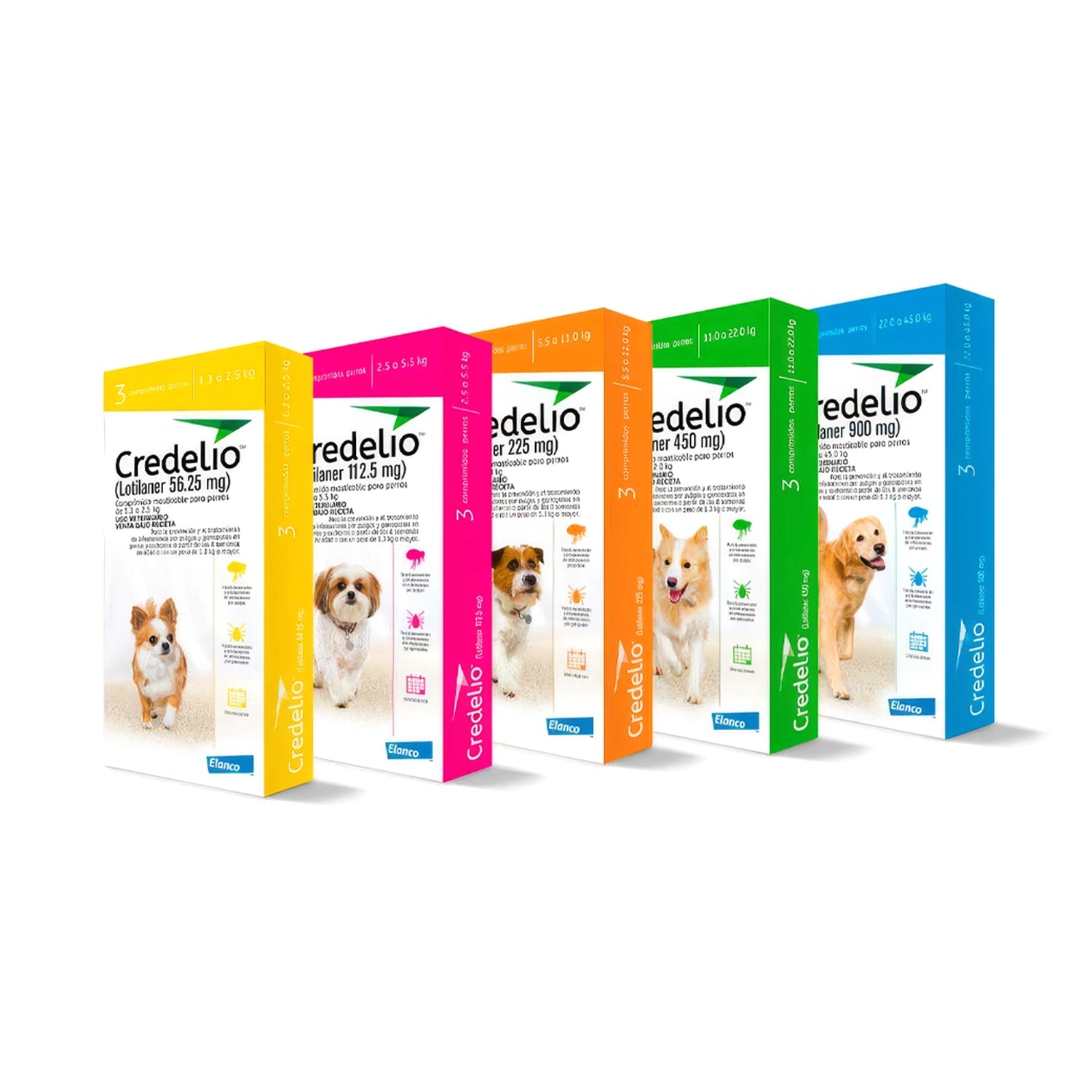 Credelio Antiparasitario Externo para Perros 3 Comprimidos