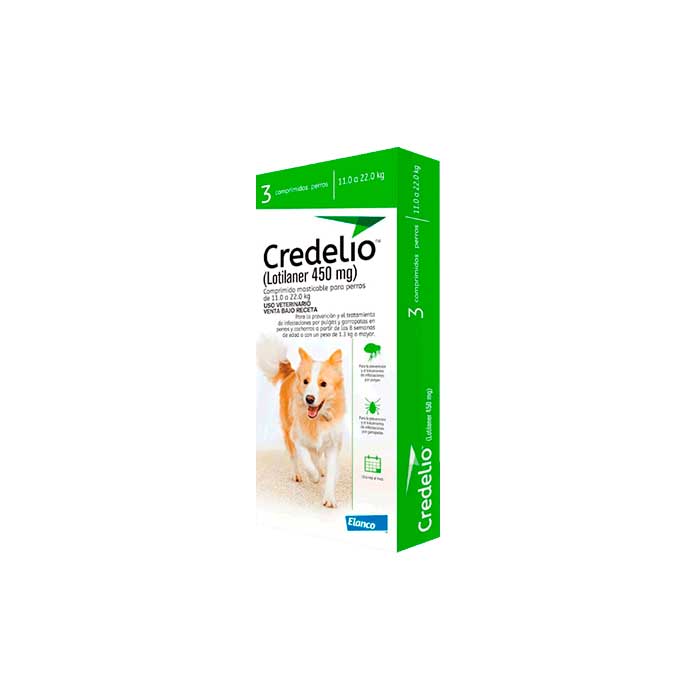 Credelio Antiparasitario Externo para Perros 3 Comprimidos