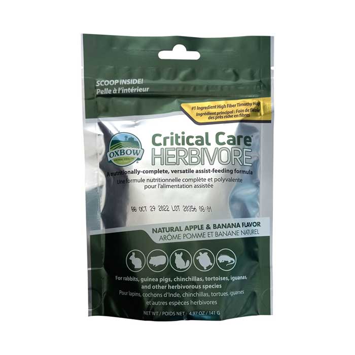 Alimento recuperación "Critical Care" Herbívoros Anís - 36 gr